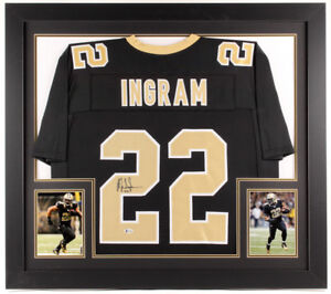 Mark Ingram Signed New Orleans Saints 31x35 Custom Framed Jersey (Beckett COA)