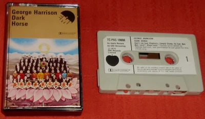 GEORGE HARRISON (THE BEATLES)-1974 CASSETTE TAPE WITH PAPER LABELS - DARK HORSE - Image 1 of 4
