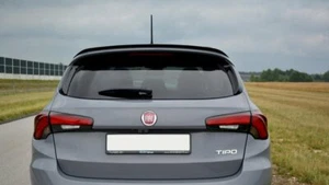 Spoiler Wing Extension Maxton Design Gloss Black Abs For Fiat Tipo S-Design - Picture 1 of 6