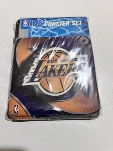 Lakers Coaster Set - 4 Purple and Gold NBA Basketball Coasters - 2011 Hunter - Picture 1 of 9