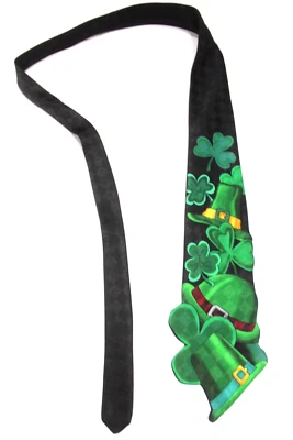 862) CORBATA HOMBRE LUCKY IRISH 100% POLIÉSTER HECHA EN COREA Foto 1 de 3