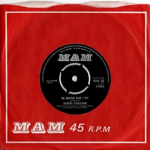 Gilbert O'Sullivan - No Matter How I Try (7" Single 1971) EX - Picture 1 of 2