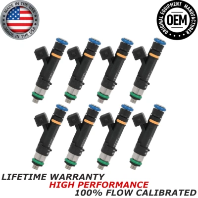 Injetores de combustível Bosch fabricante de equipamento original x8 para 2003 Ford E-350 Super Duty 5.4L V8 #0280158044 - Imagem 1 de 4