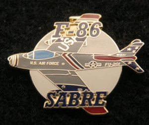 F-86 SABRE HAT LAPEL PIN UP US AIR FORCE KOREAN WAR VETERAN TIE TAC PILOT CREW 2 - Picture 1 of 24