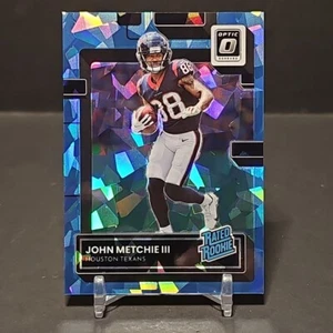 2022 Donruss Optic - John Metchie III - Rated Rookie- Blue Ice Prizm SSP 12/15 - Picture 1 of 2