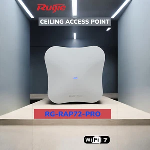 Ruijie Wi-Fi 7 Double Bande Plafond Point d'Accès 4K-QAM Haute Vitesse Streaming Reyee - Photo 1/16