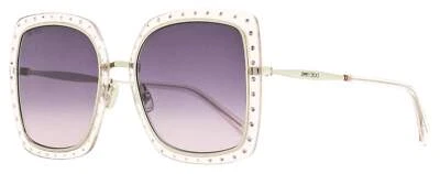 Jimmy Choo Square Sunglasses Dany/S KTSF7 Palladium/Lilac 56mm - Image 1 of 2