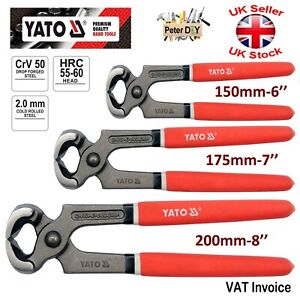 Yato Professional Eclipse Carpenters Pincers Pliers 150mm-6" 175mm-7" 200mm-8"