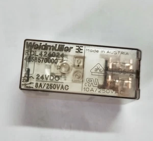 RCL424024 24VDC Weidmuller Power Relay 8 Pins 10A 250VAC x 1PC NEW - Picture 1 of 4