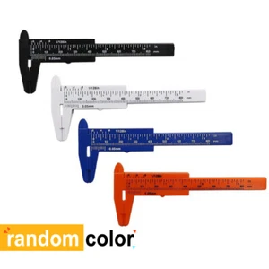 1Pc Plastic Ruler Sliding 80mm Vernier Caliper Gauge Measure Tools Random Color - Foto 1 di 12