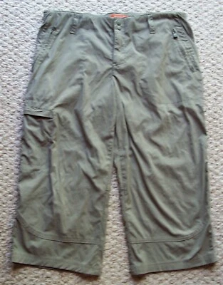 Pantalones capri de nailon activos para senderismo Merrell para mujer 3 bolsillos con cremallera verde talla 10  Foto 1 de 4