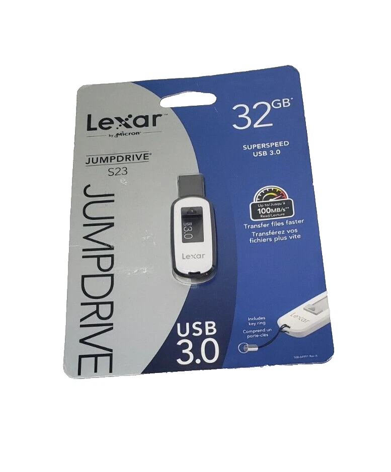 Lexar 32GB JumpDrive S23 Super Speed USB 3.0 - Brand New - Image 1 of 4