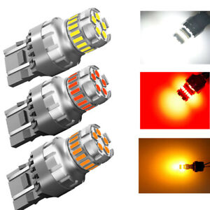 2X 7443 7440 LED 6500K T20 Reverse Backup Brake Tail Stop Parking Light Bulbs 