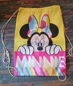 Disney Minnie Mouse Zaino con Coulisse Multicolore Bomboniera Festa - Foto 1 di 4