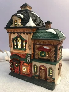 Vintage Weihnachtsdorf O'well Barber Shop beleuchtet CH6313 - Bild 1 von 9