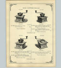 1890 PAPER AD 3 PG Wood Box Coffee Mills Parisian Imperial Waddell's Landers ++