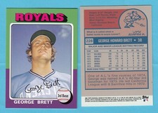 2006 Topps Rookie of the Week 1975 Topps #228 George Brett - Kansas City Royals