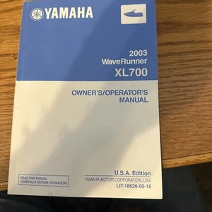 Yamaha Owners Manual Book 2003 WaveRunner XL700 - Bild 1 von 4