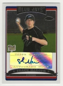 2006 Topps Chrome #349 Shaun Marcum Toronto Blue Jays BV 10 $ Auto Autogramm RC - Bild 1 von 1