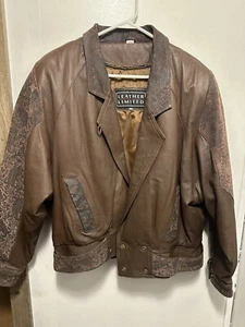 Leather Limited Lederjacke Damen XL Reißverschluss braun Thermolite gefüttert - Bild 1 von 11