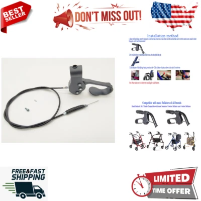 Kit de freno de rodillo rápido con cable - Se adapta a todas las marcas - Fácil instalación Foto 1 de 4