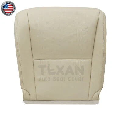 Fits 2010 to 2015 Lexus RX350 Driver Bottom Perforated Leather Seat Cover Tan - Image 1 of 4