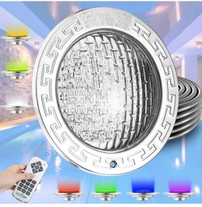 Spolehli 10”  12v Pool Light RGB 7 Color Changing Light  28w  50 Ft Cord Fit 10” - Picture 1 of 8