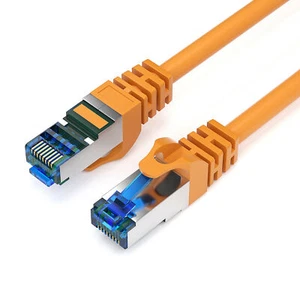 3m CAT 7 Patchkabel Netzwerkkabel Ethernetkabel DSL LAN Kabel - ORANGE - Afbeelding 1 van 6
