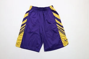 Nike Mens Small Los Angeles Lakers Kobe Bryant Vented Basketball Shorts Purple - Picture 1 of 11