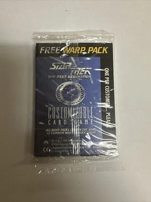 Star Trek CCG "Free Warp Pack" Factory Sealed Pack 1995 (Standard Version) - Image 1 of 2