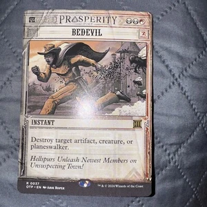 NM-Mint, English MTG Regular Bedevil Outlaws of Thunder Junction: Breaking News  - Picture 1 of 4