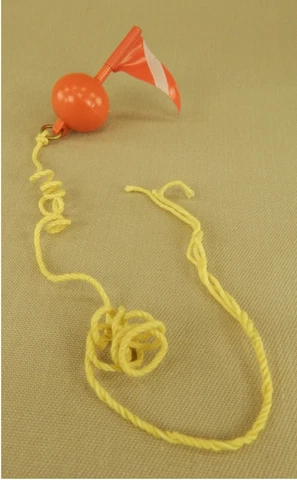 Vintage 1965 Hasbro GI Joe Sailor #7620 Deep Sea Diver Marker Buoy with Rope C8 Cover