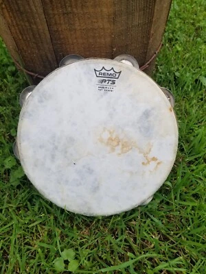 Remo PTS Doble Fila Jingle Pandereta EE. UU. Pat 4416181 8" Instrumento de Percusión Foto 1 de 4