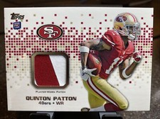2013 TOPPS QUINTON PATTON ROOKIE CARD JERSEY PATCH SAN FRANCISCO 49ERS #RP-QP