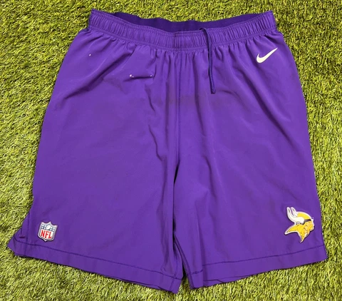Team Issued Nike Dri-Fit Minnesota Vikings NFL Shorts Men's XL On Field Players Cover