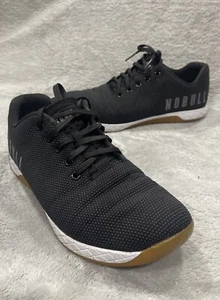 Nobull Unisex Gummi Trainer (Outwork) - Schwarz Weiß Gummi Größe 10 Herren 11,5 Damen - Bild 1 von 8