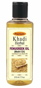 Khadi Herbal Fenugreek (Methi) Hair Oil - 210ml (Pack of 1) with free shipping - Picture 1 of 3