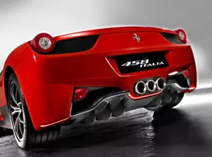 Tubo trasero de escape de titanio Ferrari 458 - Imagen 1 de 1