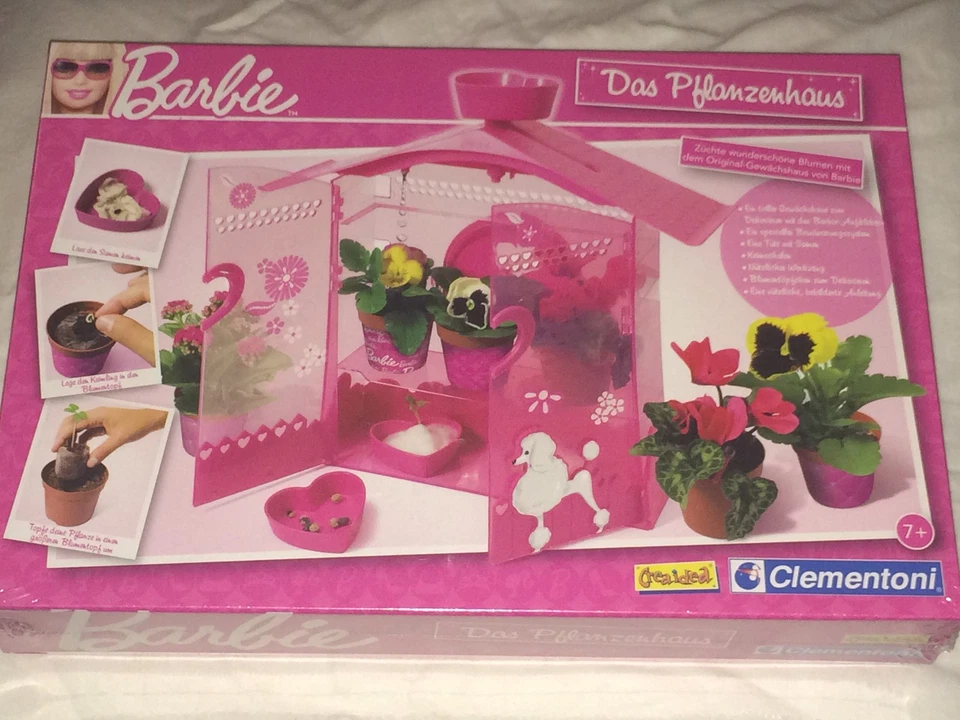 Barbie-Das Pflanzenhaus - Clementoni Kunststoff Rosa Neu - Bild 1 von 1