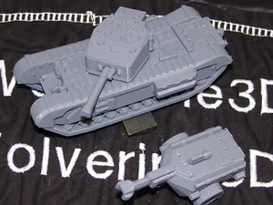 Flames Of War UK Churchill Crocodile w Trailer 1/100 15mm FREE SHIPPING - Picture 1 of 2