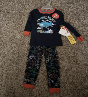 Size 24 M Kidgets Flying In My Dreams Pajama Set - Image 1 of 2