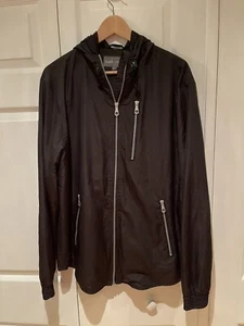 Slate & Stone XL Black Wind Breaker Zip Jacket NWOT - Picture 1 of 7