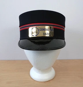 Long Island Railroad LIRR Conductor Hat Cap w/ Badge Size 7 1/4 - Picture 1 of 7