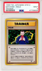 1998 P.M Japanese Gym 2 Giovanni - Holo - PSA 9 - Pokemon Trading Card Original - Bild 1 von 2