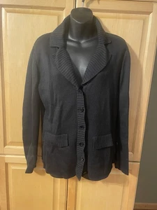 Delta Collection wärmende Strickjacke Pullover Uniform dunkelblau Damen Gr. Medium - Bild 1 von 9