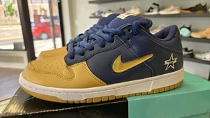 Nike SB Dunk Low SUPREME Jewel Swoosh Gold 2019 taglia 7 uomo CK3480-700 nuove - Foto 1 di 11