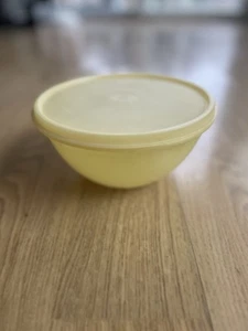 Vintage Tubberware 235-3 Yellow Clear Wonderlier 7" Bowl w/Tupperware Lid 228-34 - Picture 1 of 22