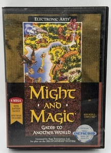 Might and Magic: Gates to Another World (Sega Genesis, 1991) CIB Manual Bad - Picture 1 of 3