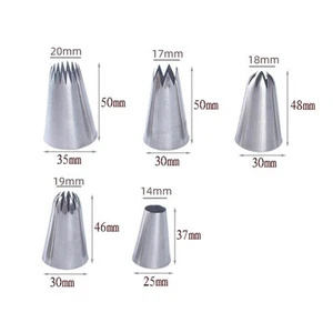 Large Icing Piping Nozzles Pastry Tips Cake Decor DIY Baking Tools Set - Picture 1 of 13