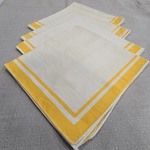 4 MCM VTG Classic Cloth Fabric Napkins Table Linens Country Kitchen Core EUC - Picture 1 of 8